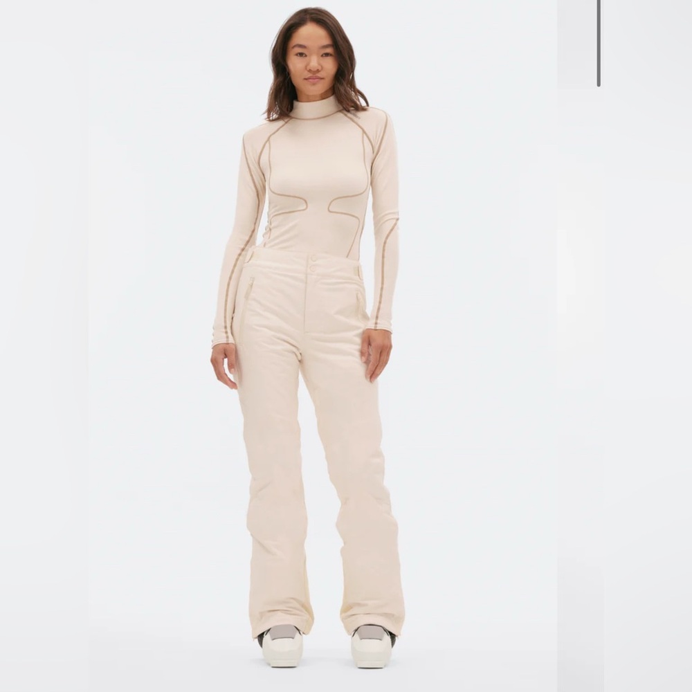 Halfdays Alessandra Ski Pant in Oat Milk